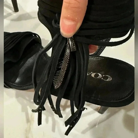 Black Coach Heels - size 10 B - Picture 5 of 11